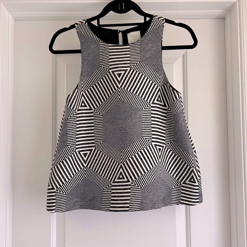 Anthropologie A-Line Graphic Tank by HD in Paris - Sz XS